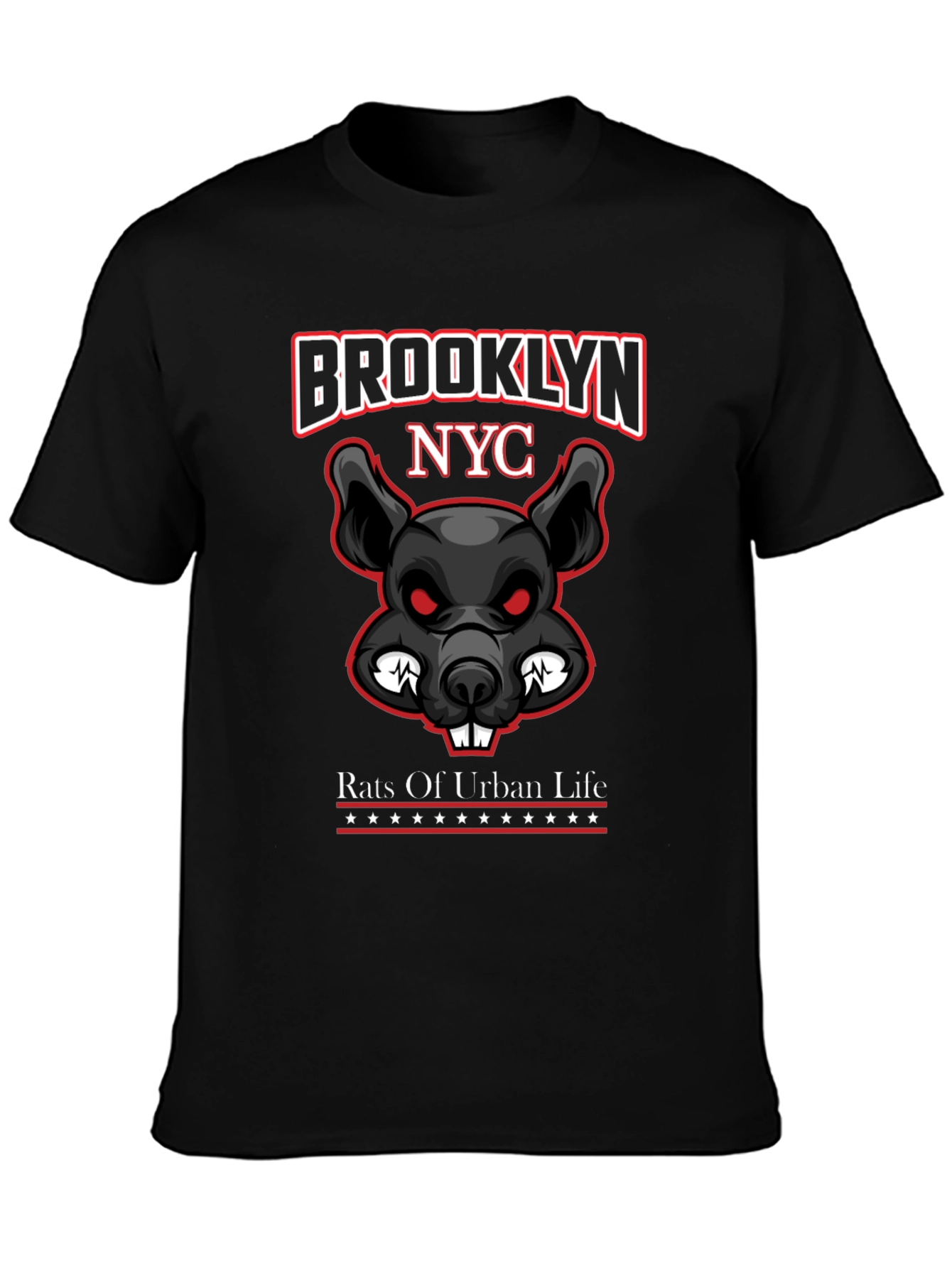 Brooklyn NYC Rat Graphic T-Shirt