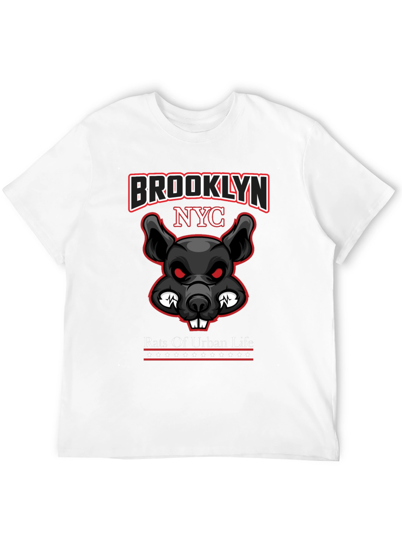 Brooklyn NYC Rat Graphic T-Shirt