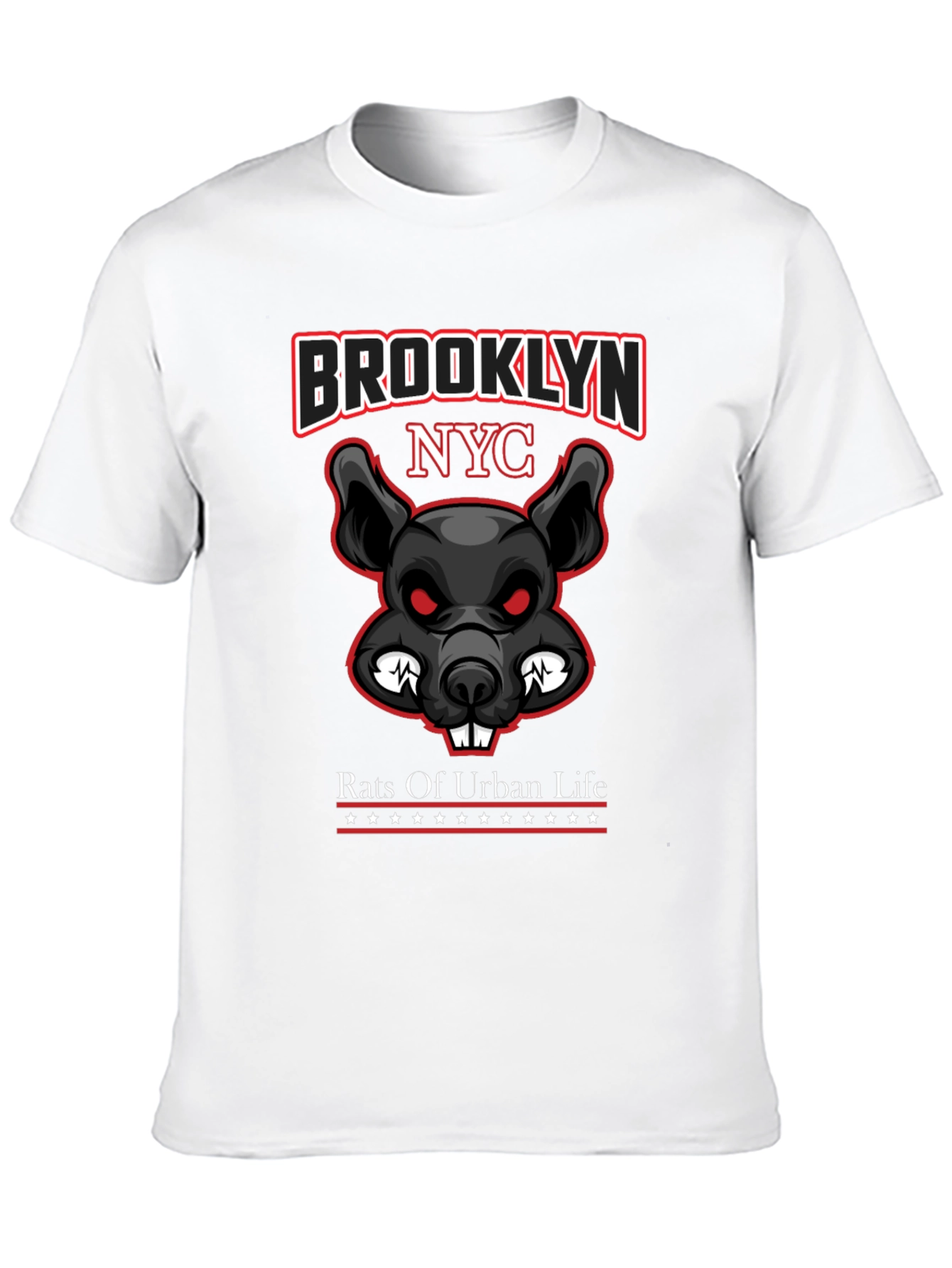 Brooklyn NYC Rat Graphic T-Shirt