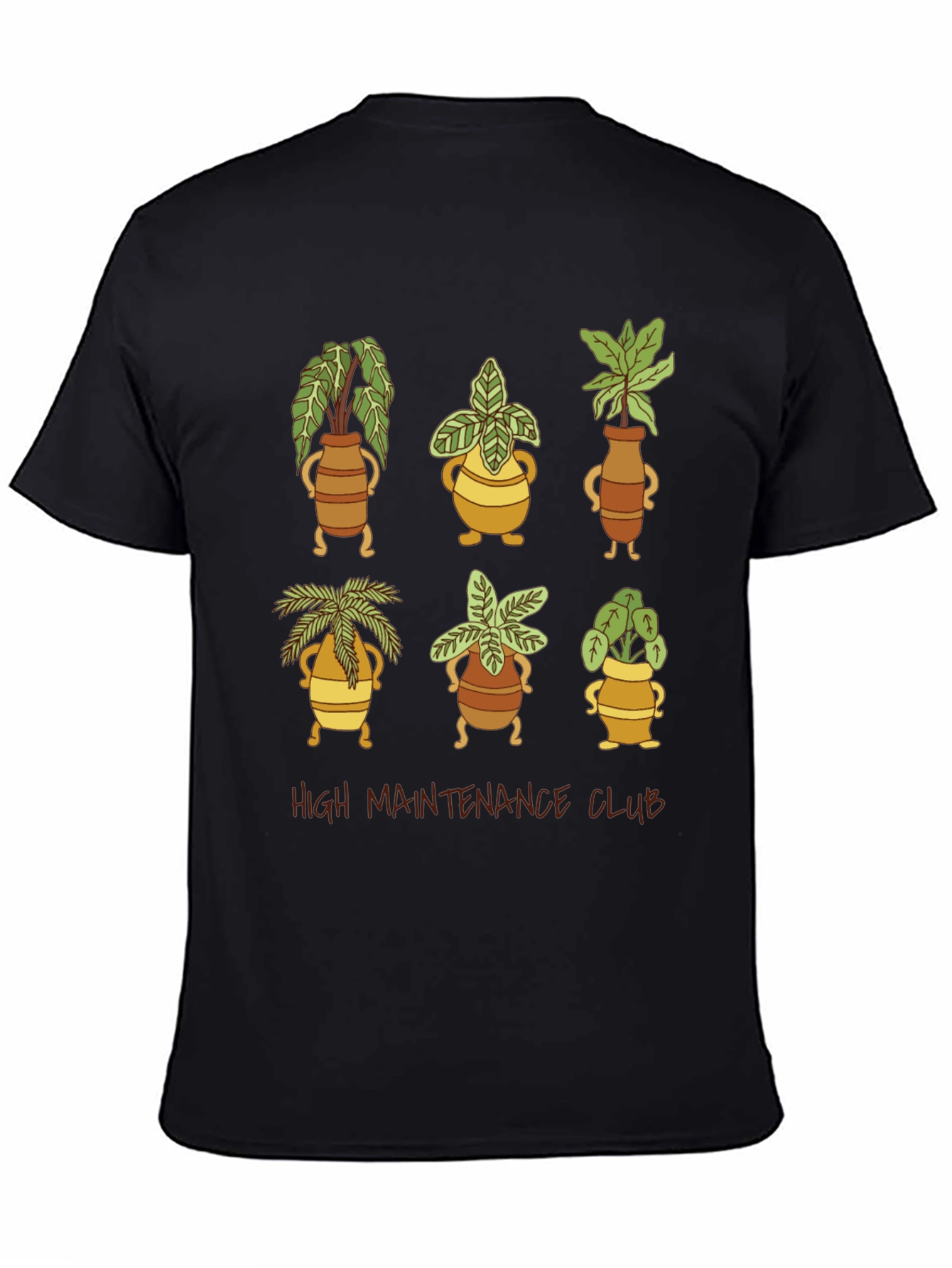 High Maintenance Plant Club Black T-Shirt
