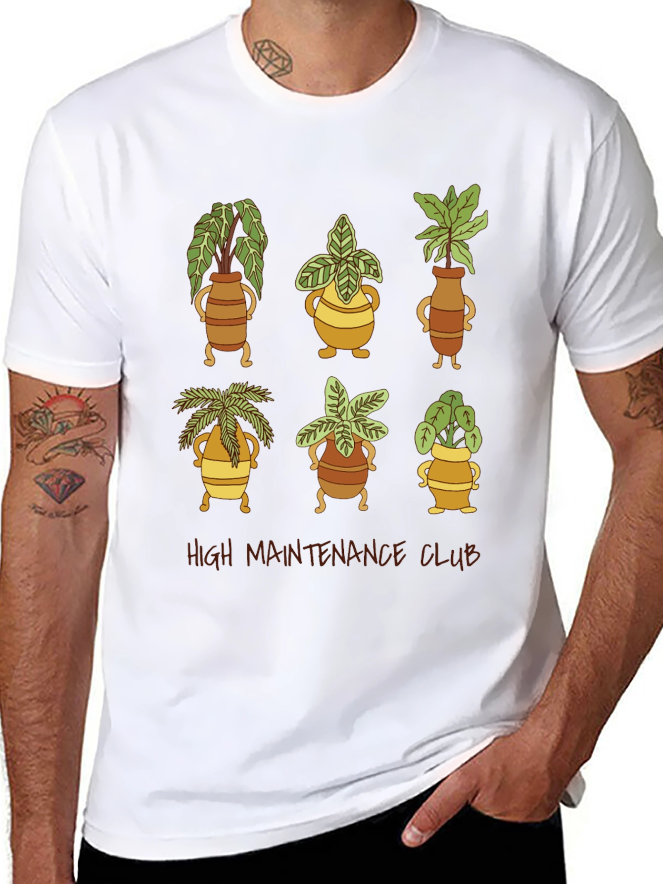 High Maintenance Plant Club Black T-Shirt