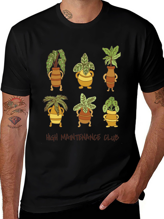 High Maintenance Plant Club Black T-Shirt