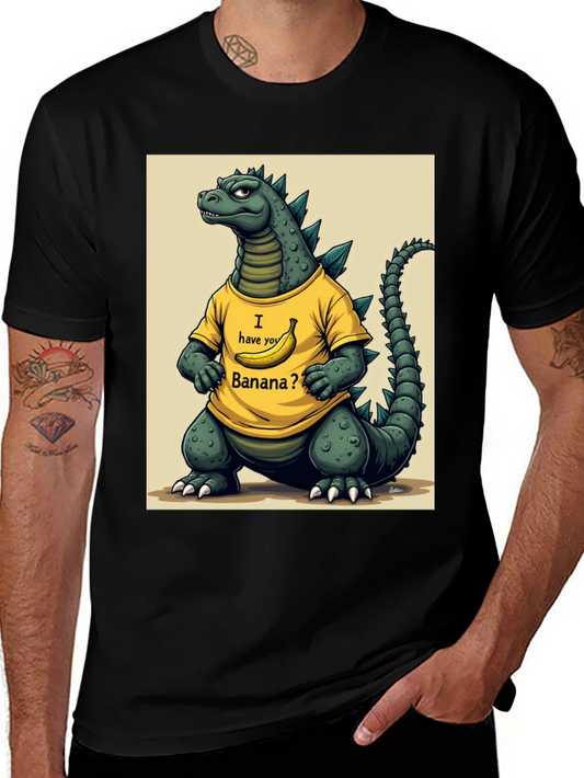 Godzilla Banana T-Shirt - Funny Cartoon Design