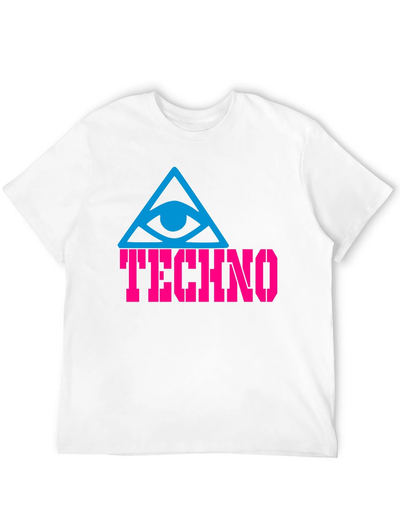 Techno Eye T-Shirt - Black Cotton Graphic Tee