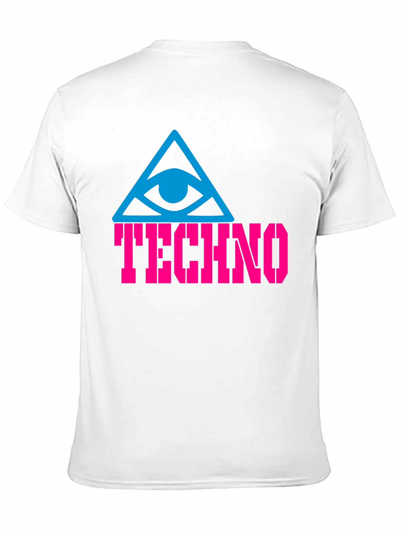 Techno Eye T-Shirt - Black Cotton Graphic Tee