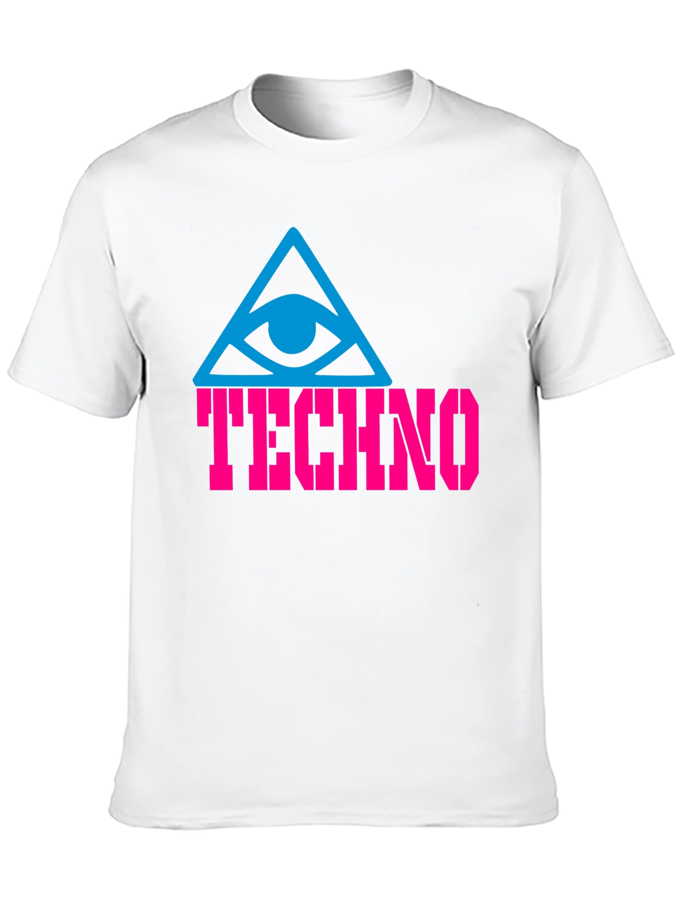 Techno Eye T-Shirt - Black Cotton Graphic Tee