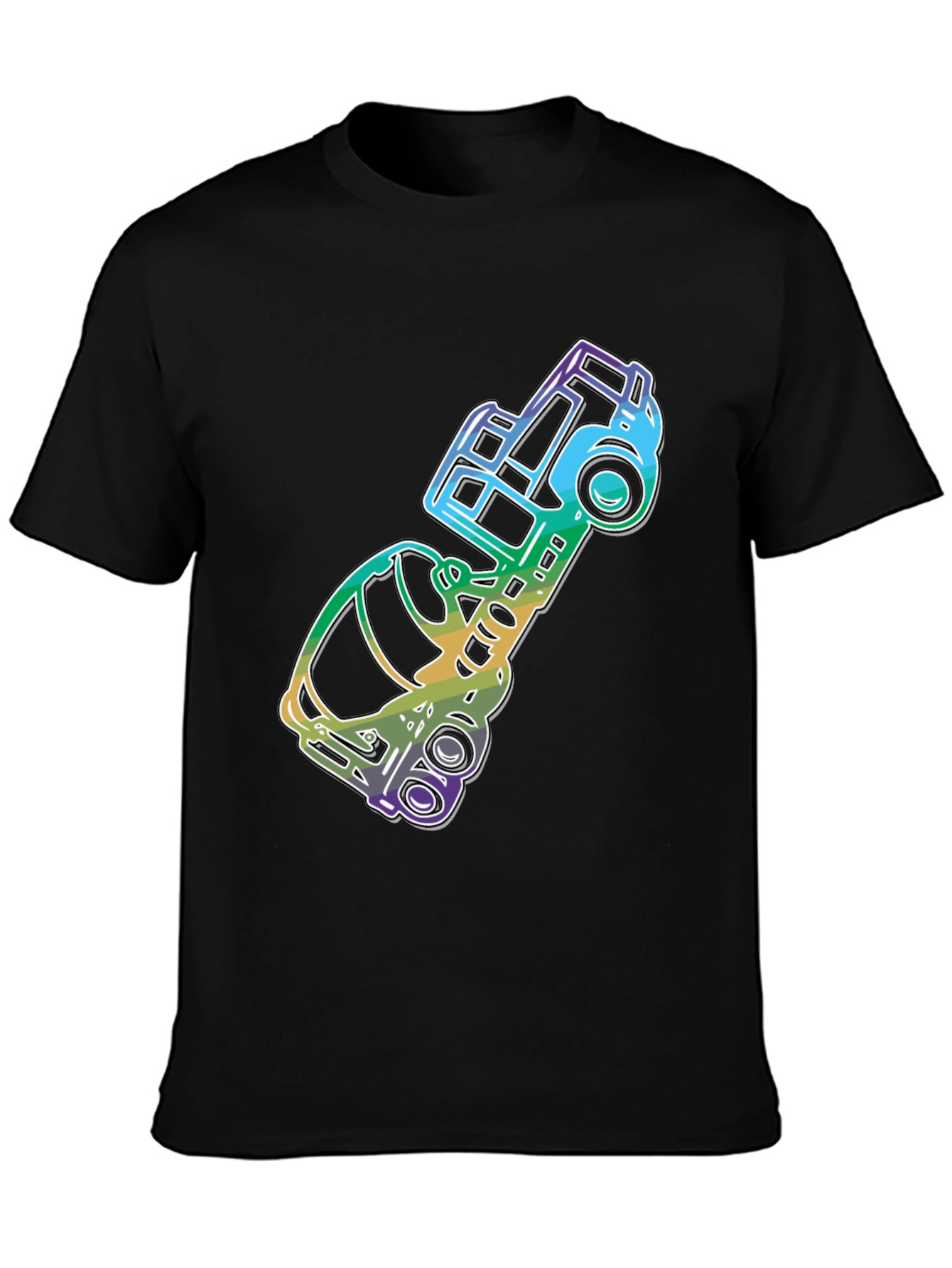 Retro Rainbow Truck Graphic Tee
