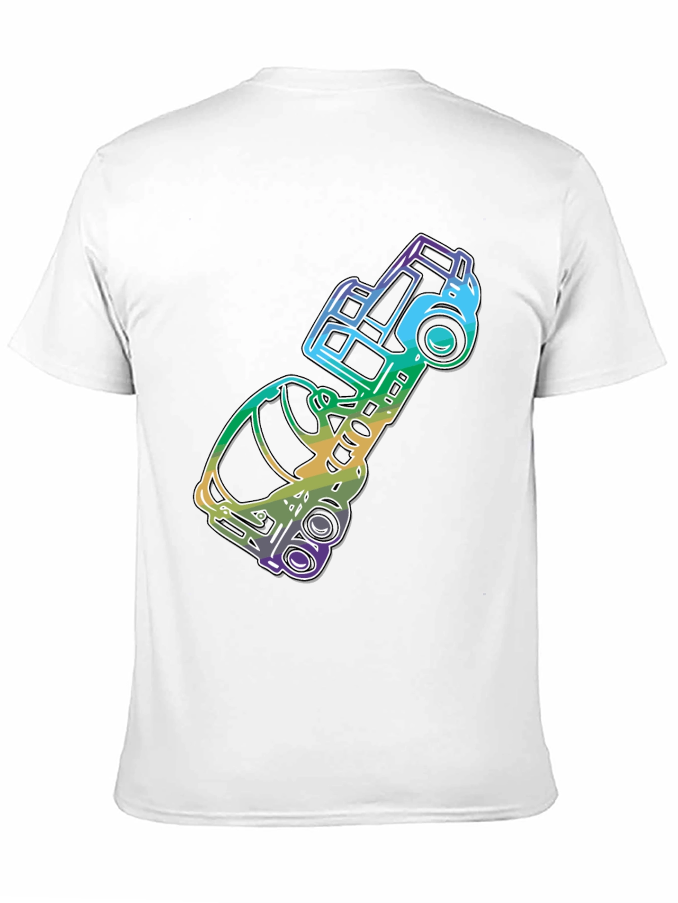 Retro Rainbow Truck Graphic Tee