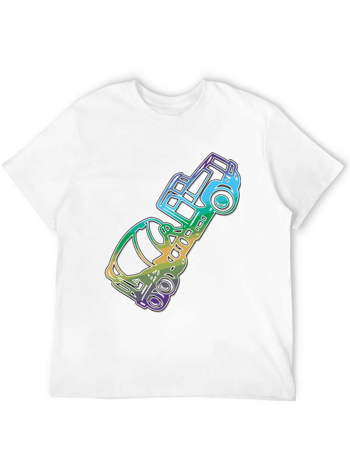Retro Rainbow Truck Graphic Tee