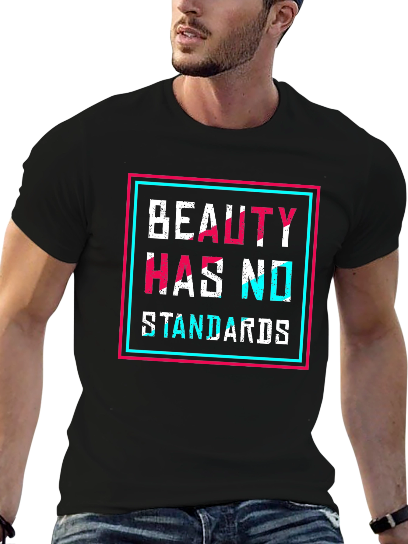 Beauty Has No Standards Graphic Tee - Black