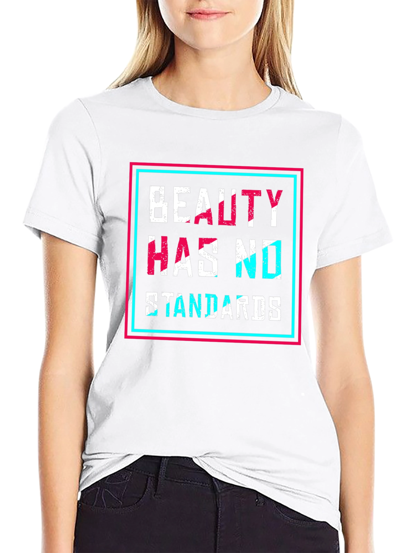 Beauty Has No Standards Graphic Tee - Black