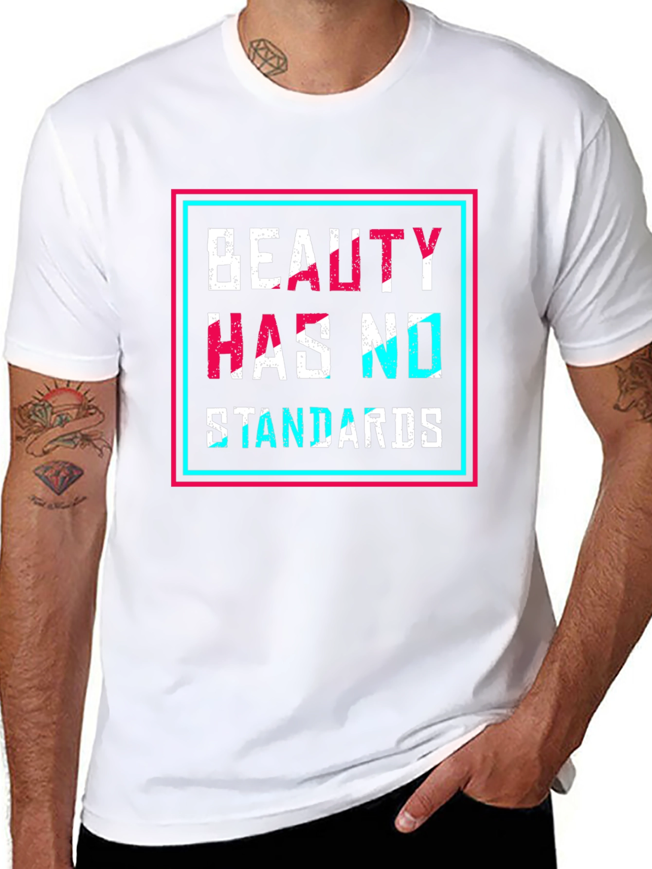 Beauty Has No Standards Graphic Tee - Black