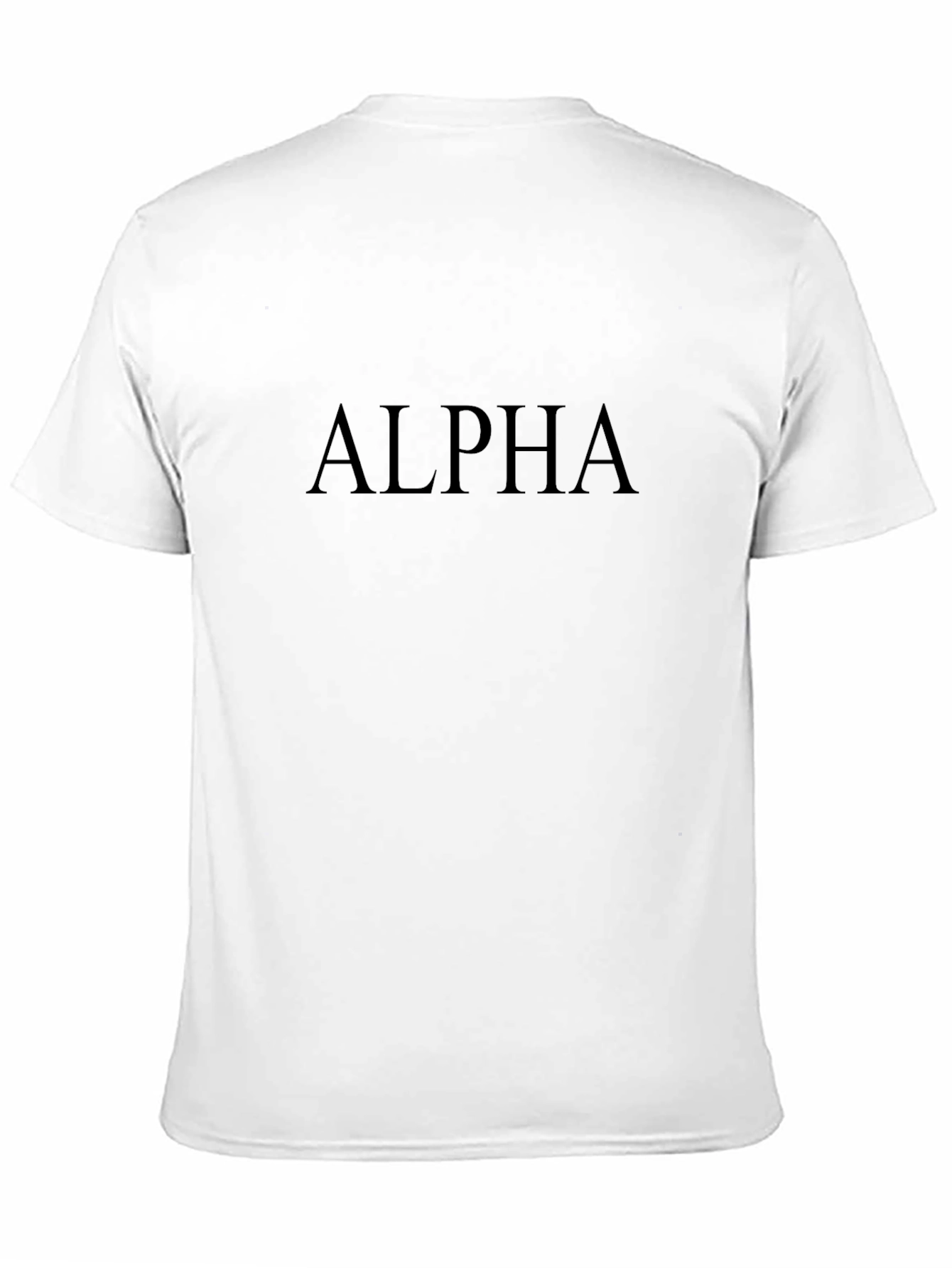 Mens ALPHA Graphic Black T-Shirt