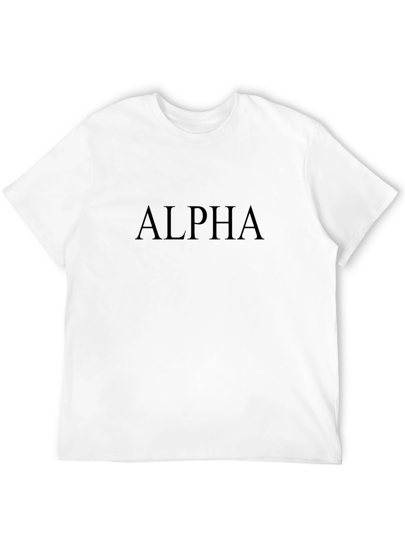 Mens ALPHA Graphic Black T-Shirt