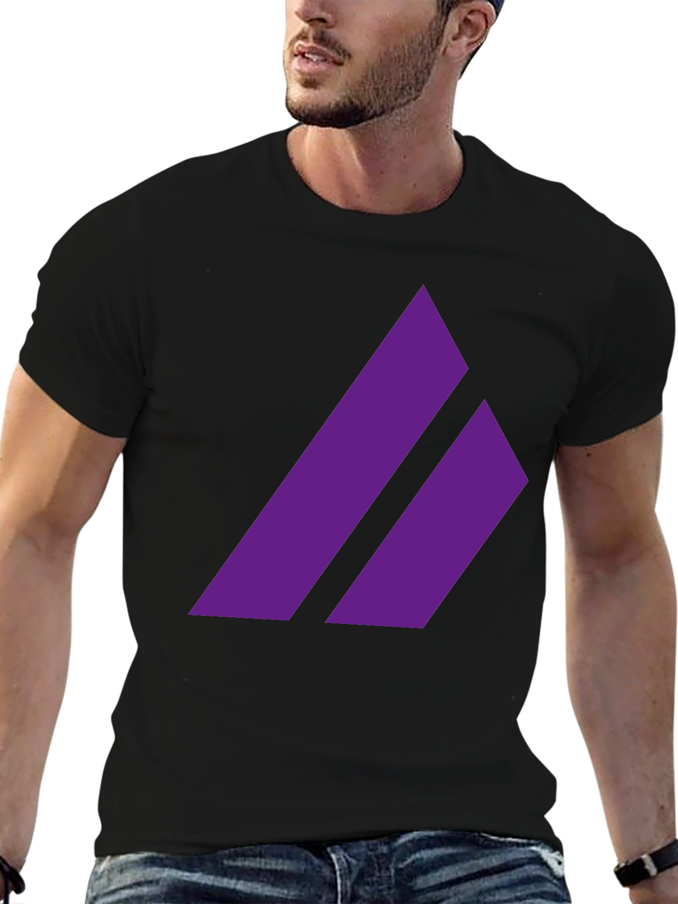 Modern Purple Graphic T-Shirt