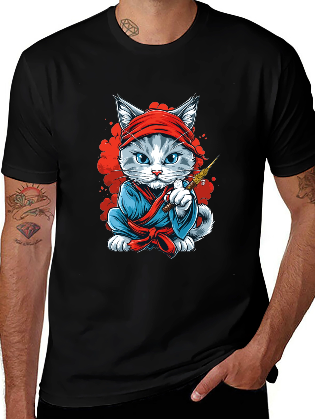 Ninja Cat Graphic Tee