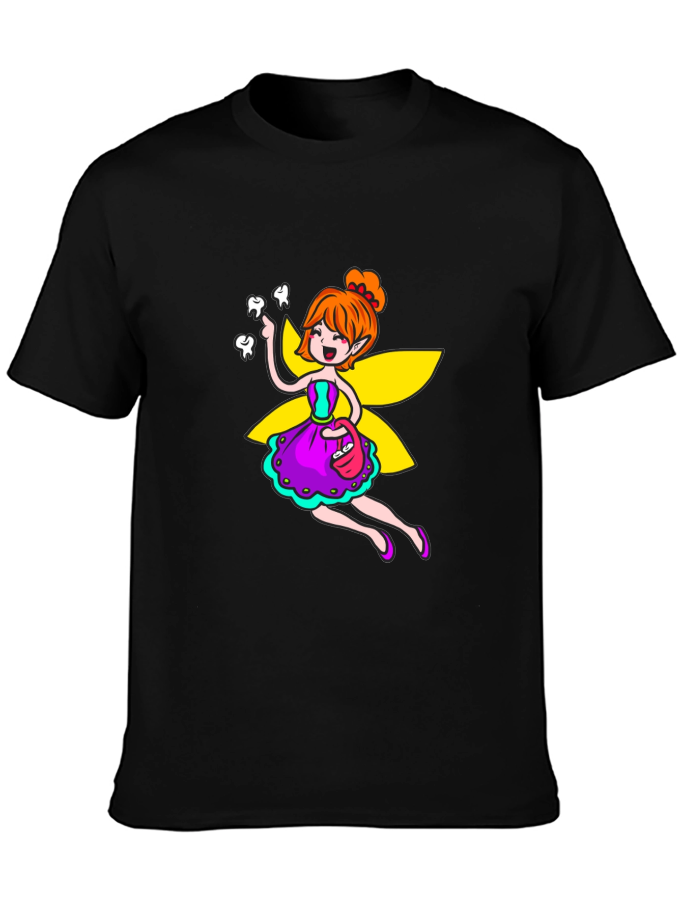 Tooth Fairy Graphic T-Shirt - Unique Cartoon Design