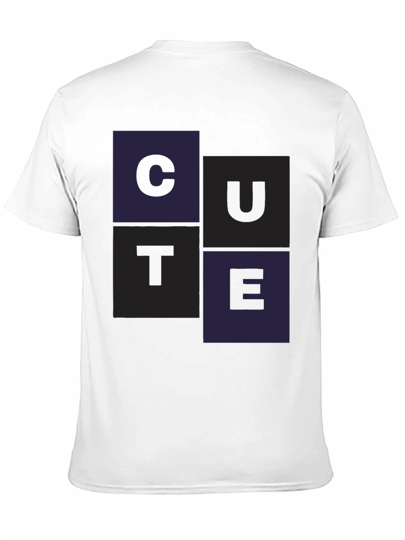 Cute Graphic Print Black T-Shirt