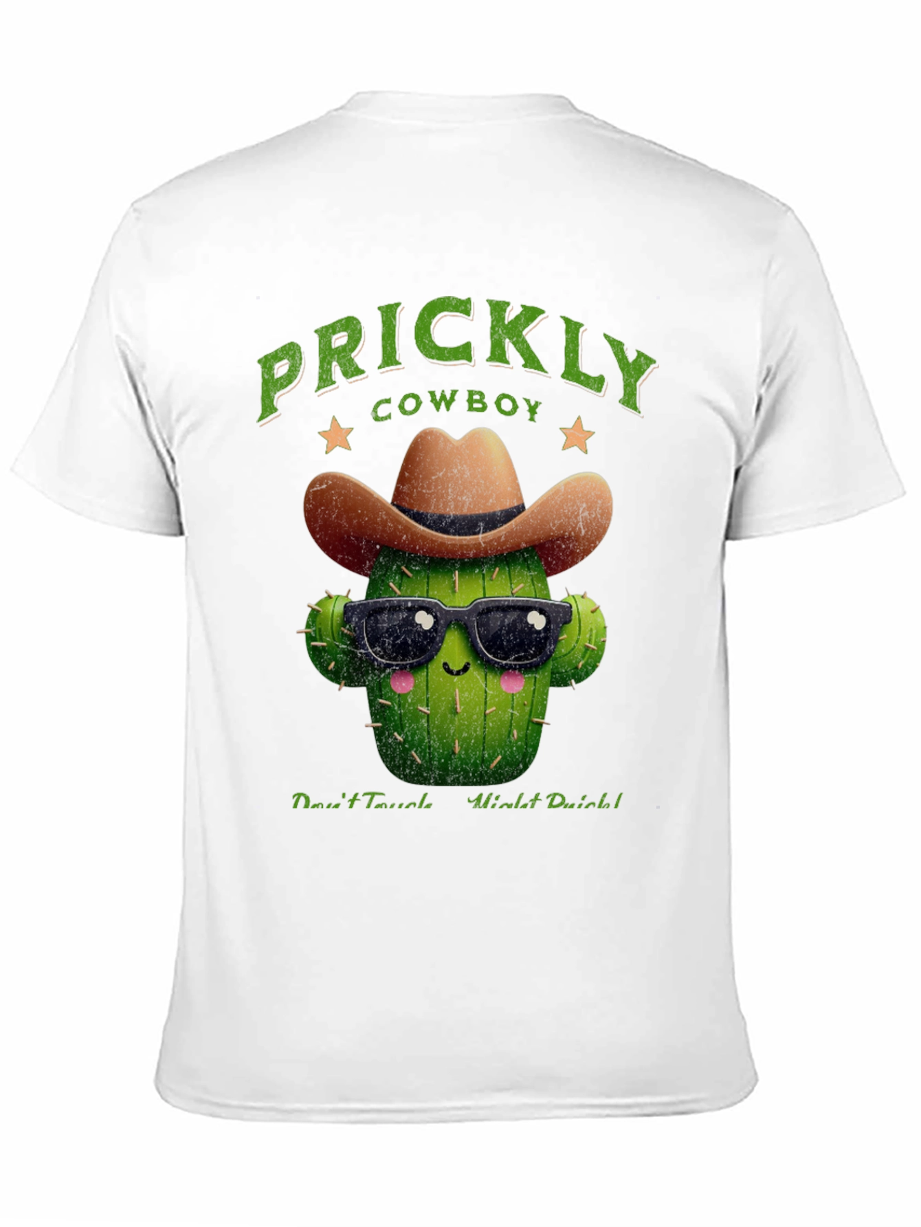 Prickly Cowboy Cactus Graphic T-Shirt