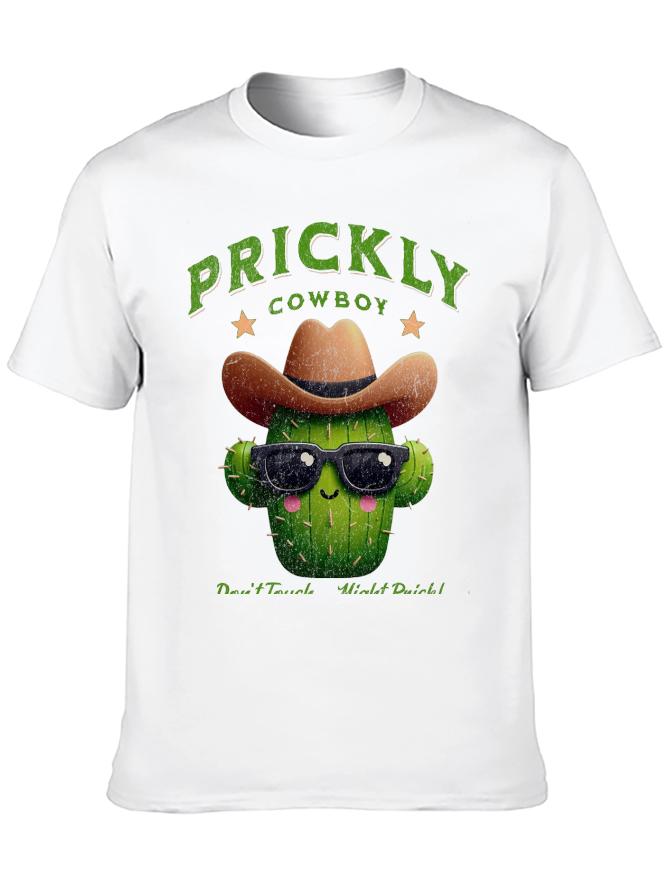 Prickly Cowboy Cactus Graphic T-Shirt