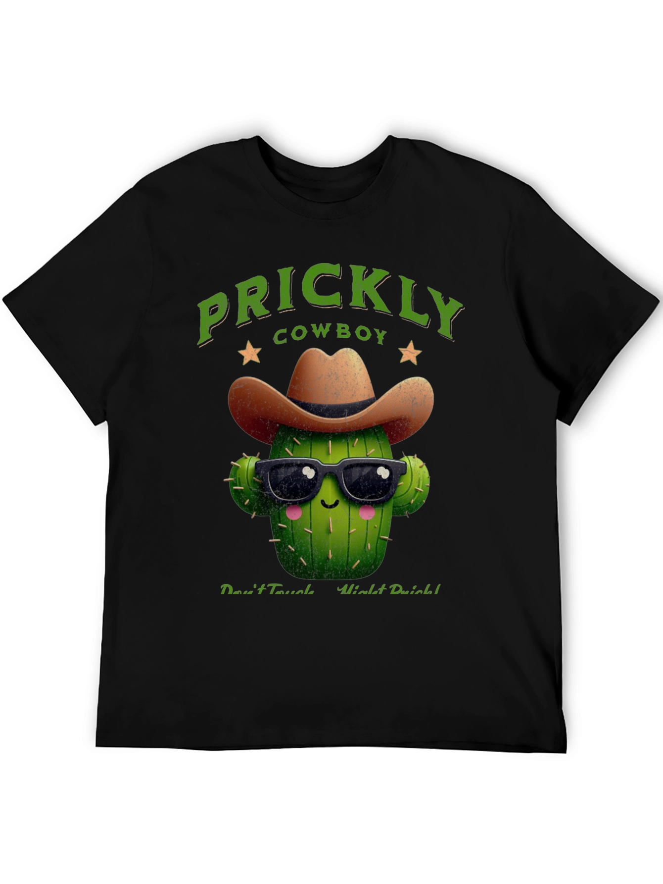 Prickly Cowboy Cactus Graphic T-Shirt