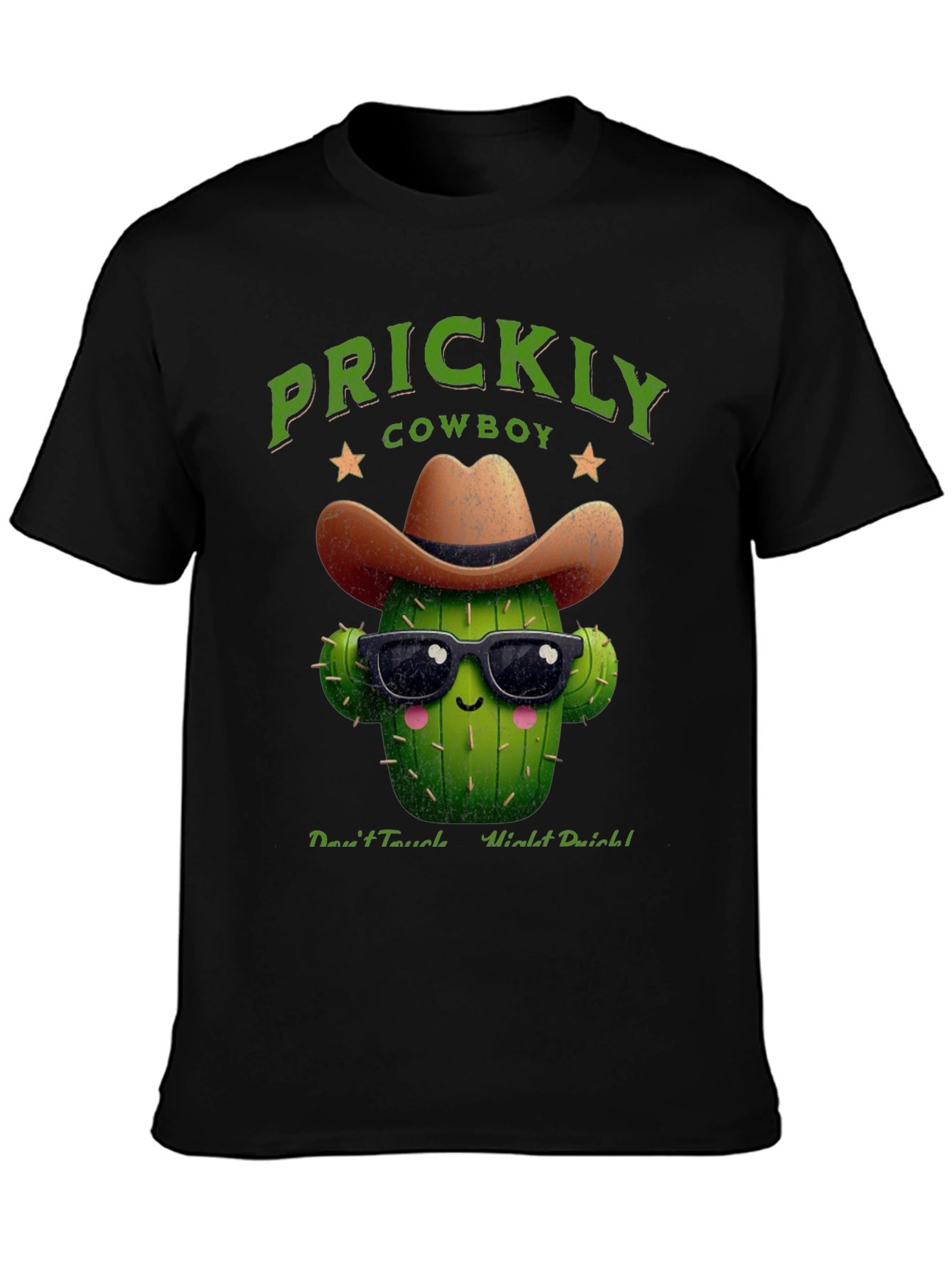 Prickly Cowboy Cactus Graphic T-Shirt