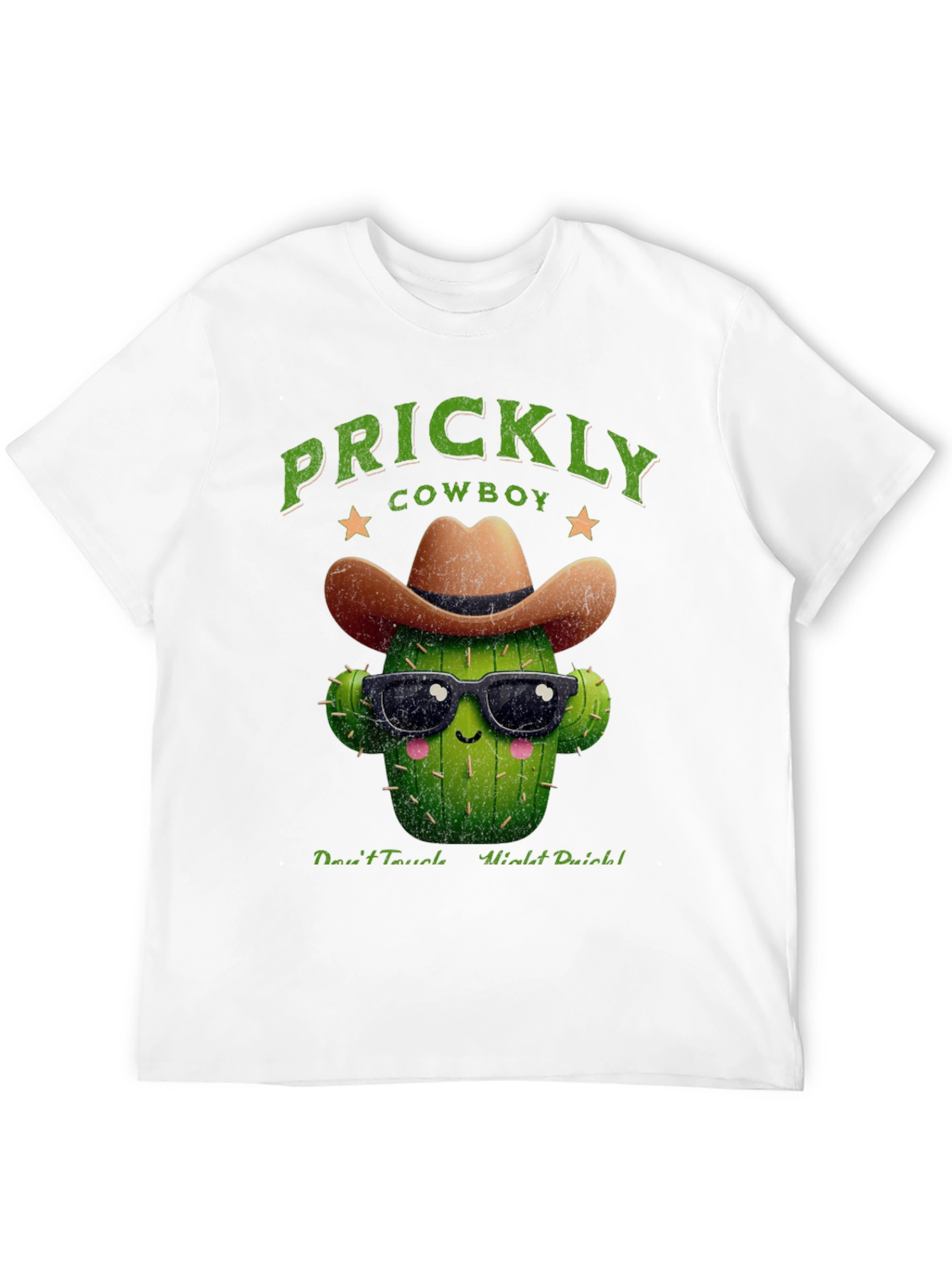 Prickly Cowboy Cactus Graphic T-Shirt