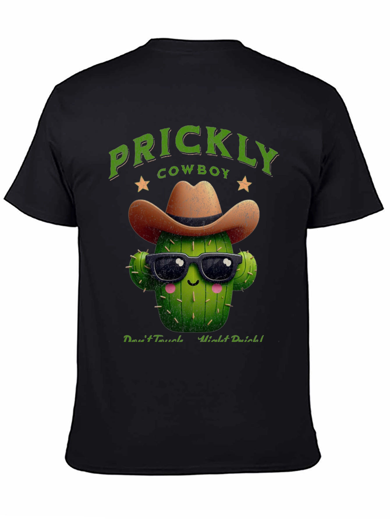 Prickly Cowboy Cactus Graphic T-Shirt