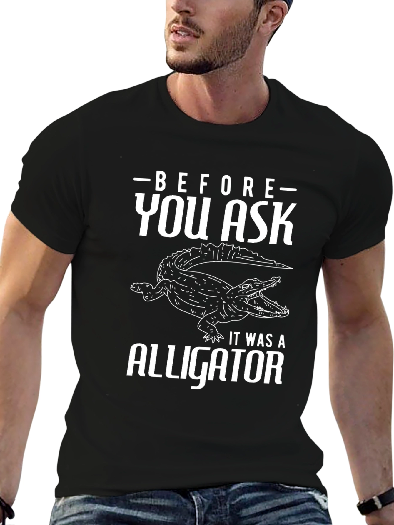 Before You Ask Alligator T-Shirt