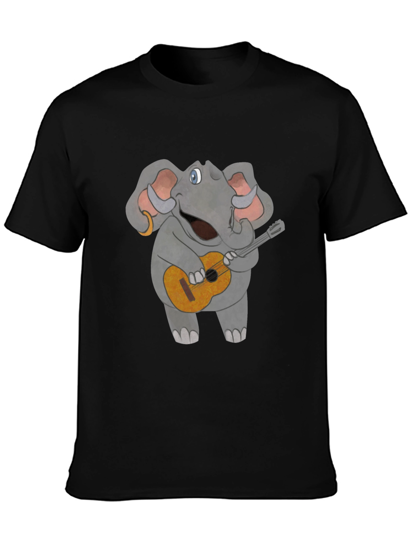 Elephant Guitar Player Graphic Tee
