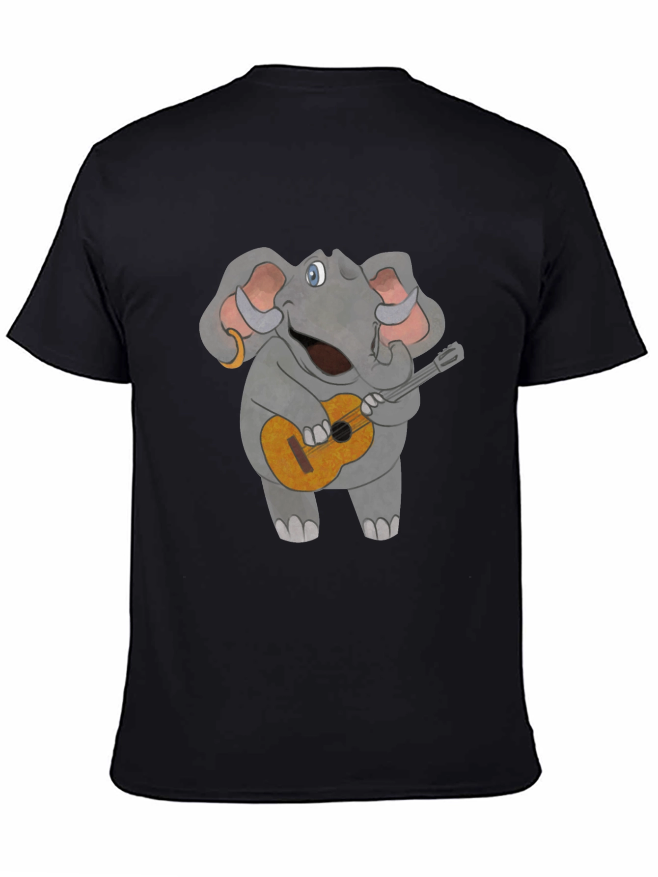 Elephant Guitar Player Graphic Tee