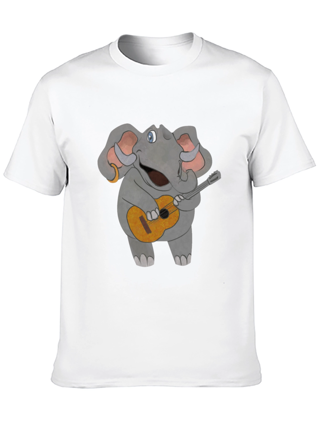 Elephant Guitar Player Graphic Tee