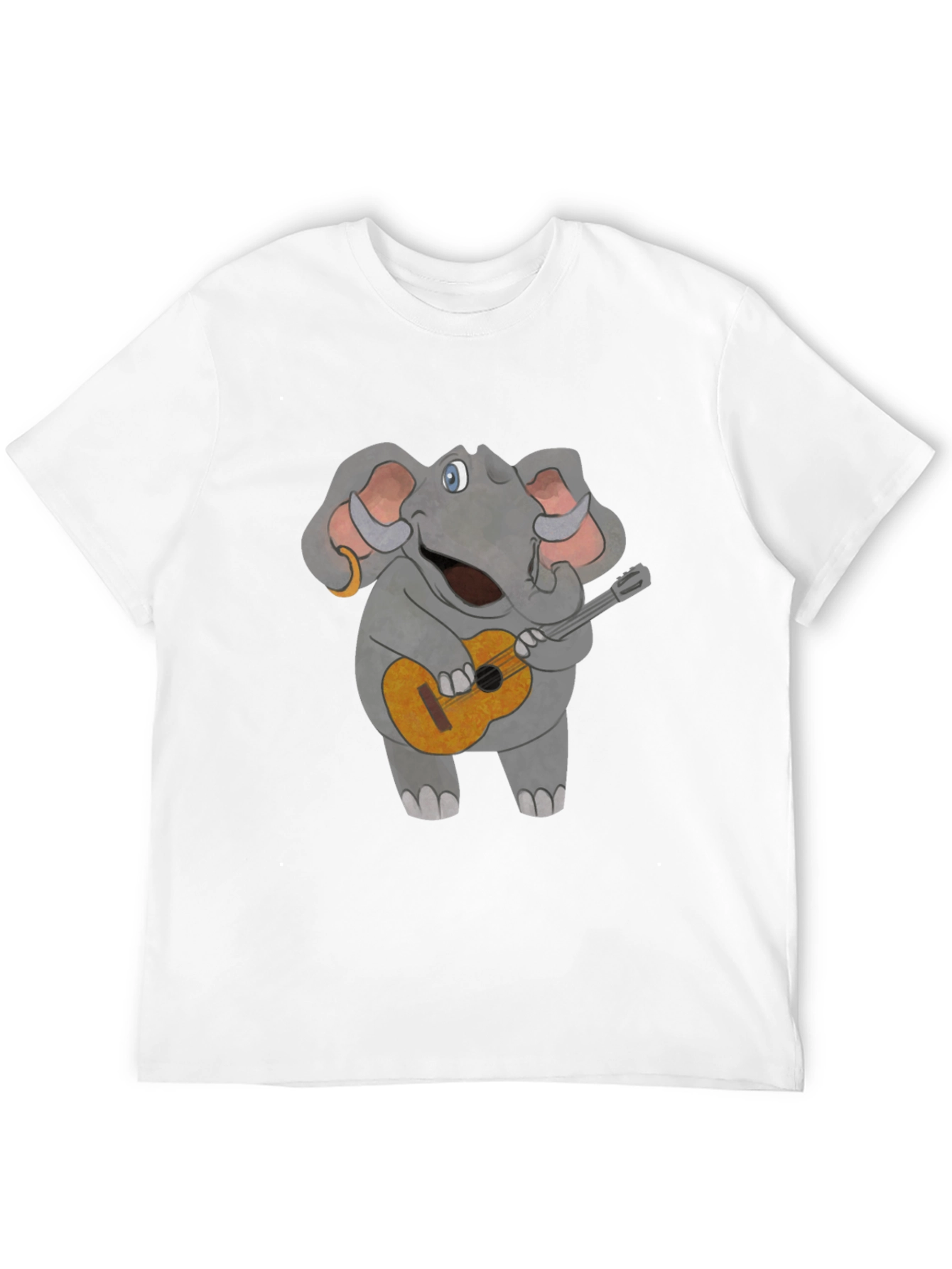 Elephant Guitar Player Graphic Tee