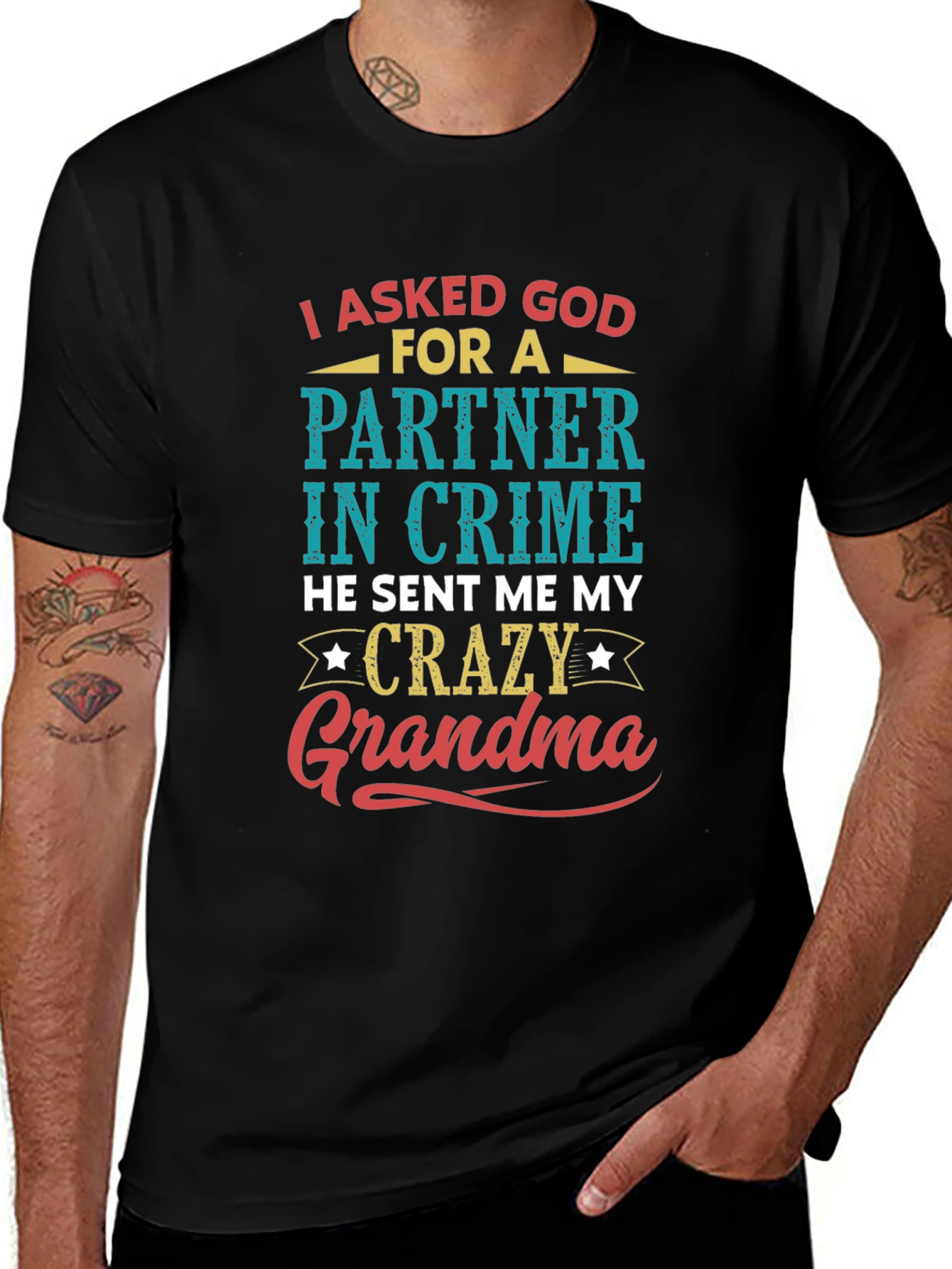 Partner In Crime Crazy Grandma Graphic Tee