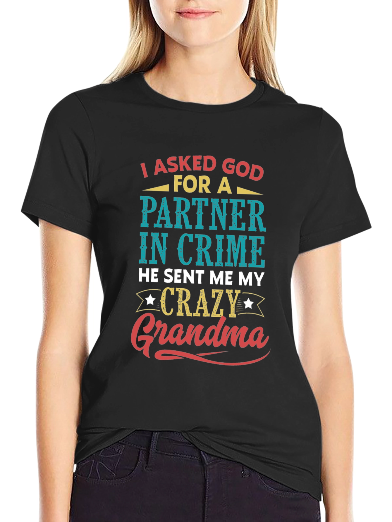 Partner In Crime Crazy Grandma Graphic Tee