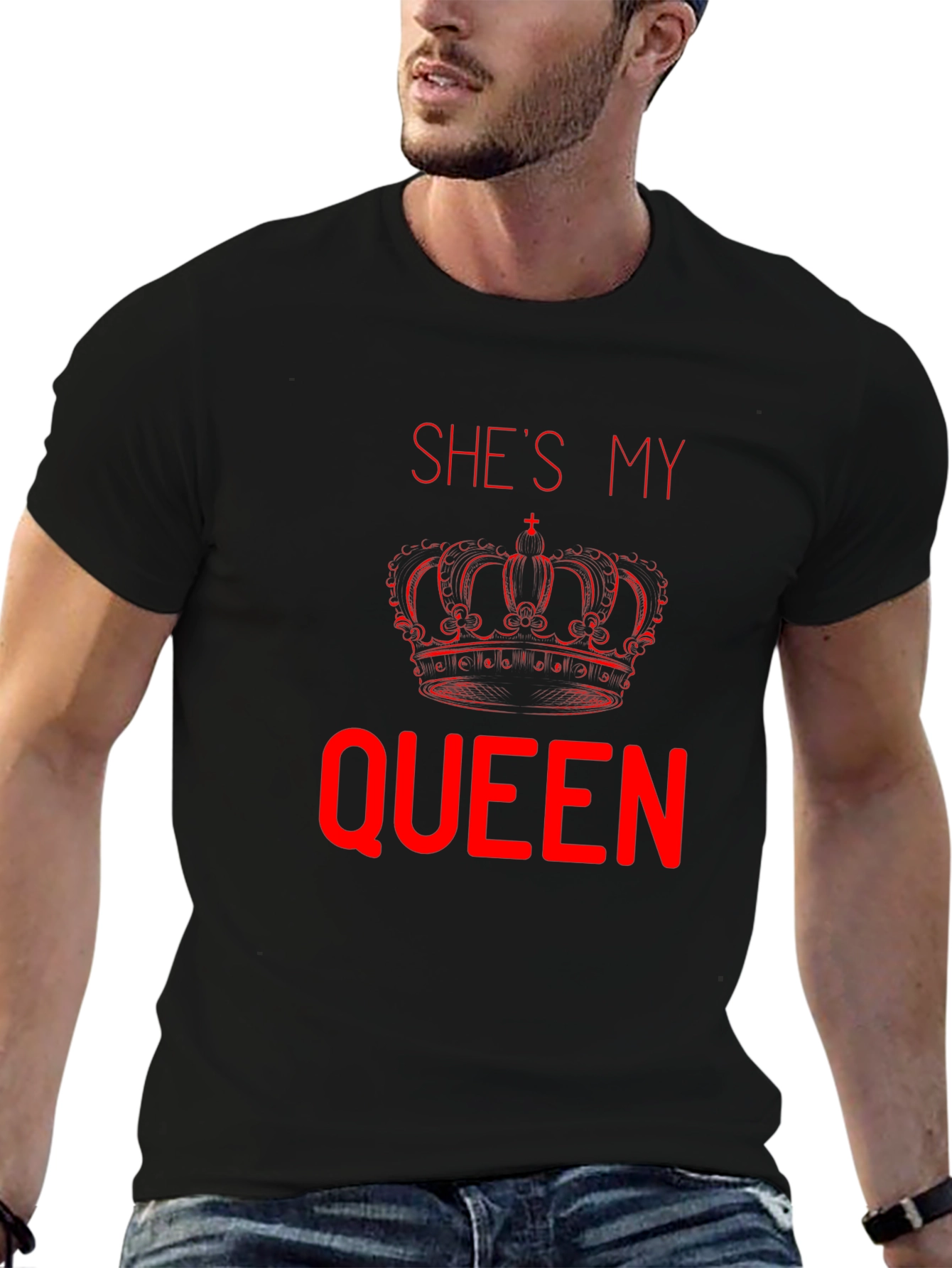She’s My Queen T-Shirt | Matching Couple Tee | Romantic Love Shirt | Gift for Couples | Free Shipping $50+