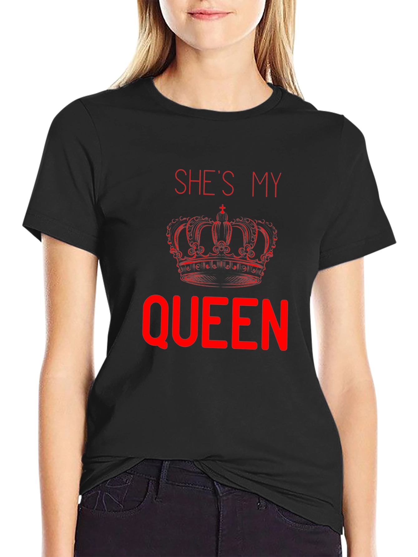 She’s My Queen T-Shirt | Matching Couple Tee | Romantic Love Shirt | Gift for Couples | Free Shipping $50+