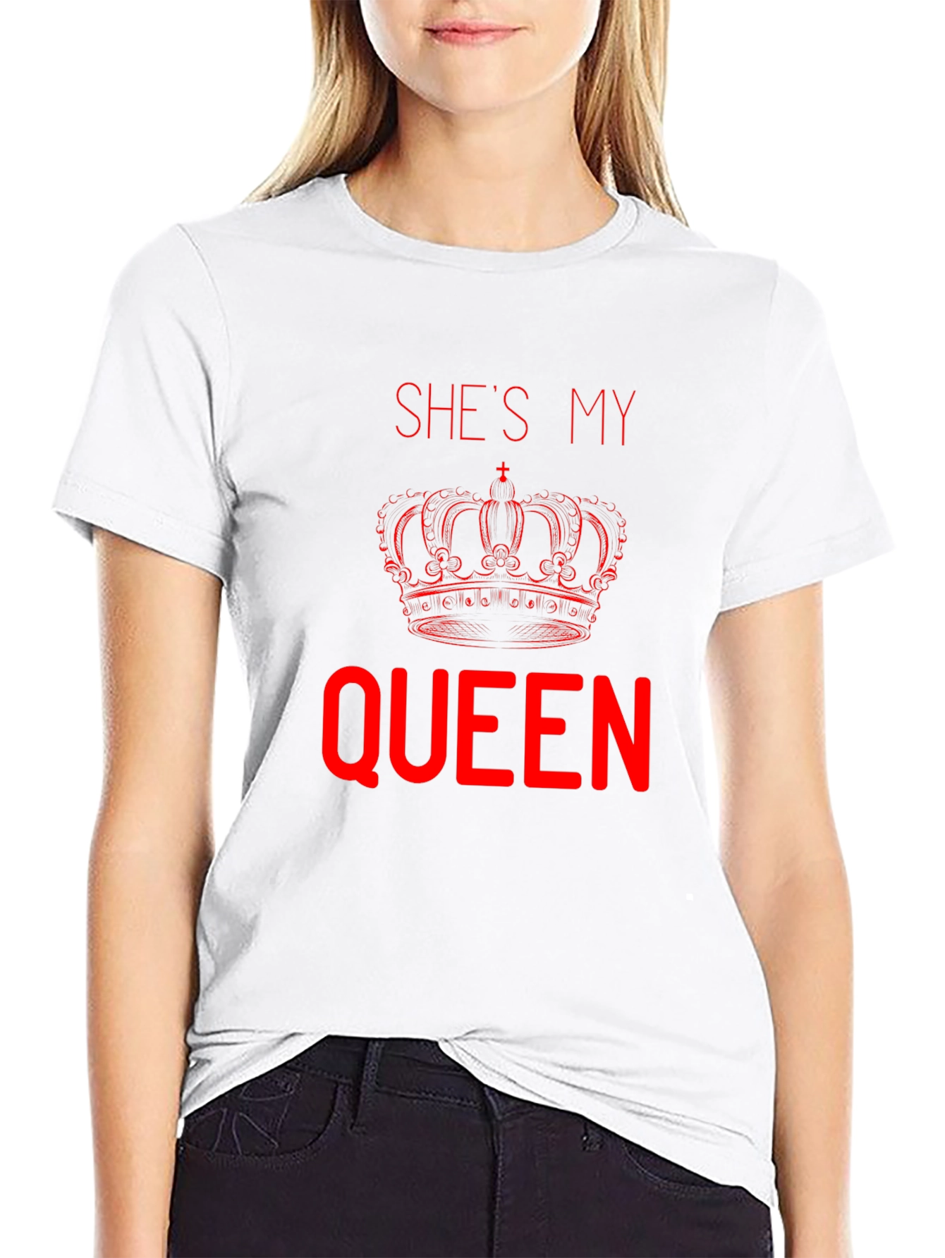 She’s My Queen T-Shirt | Matching Couple Tee | Romantic Love Shirt | Gift for Couples | Free Shipping $50+