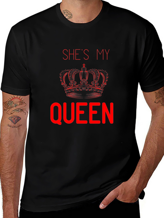 She’s My Queen T-Shirt | Matching Couple Tee | Romantic Love Shirt | Gift for Couples | Free Shipping $50+