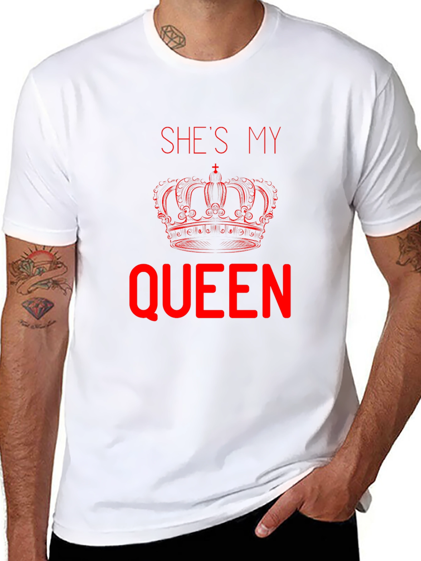 She’s My Queen T-Shirt | Matching Couple Tee | Romantic Love Shirt | Gift for Couples | Free Shipping $50+