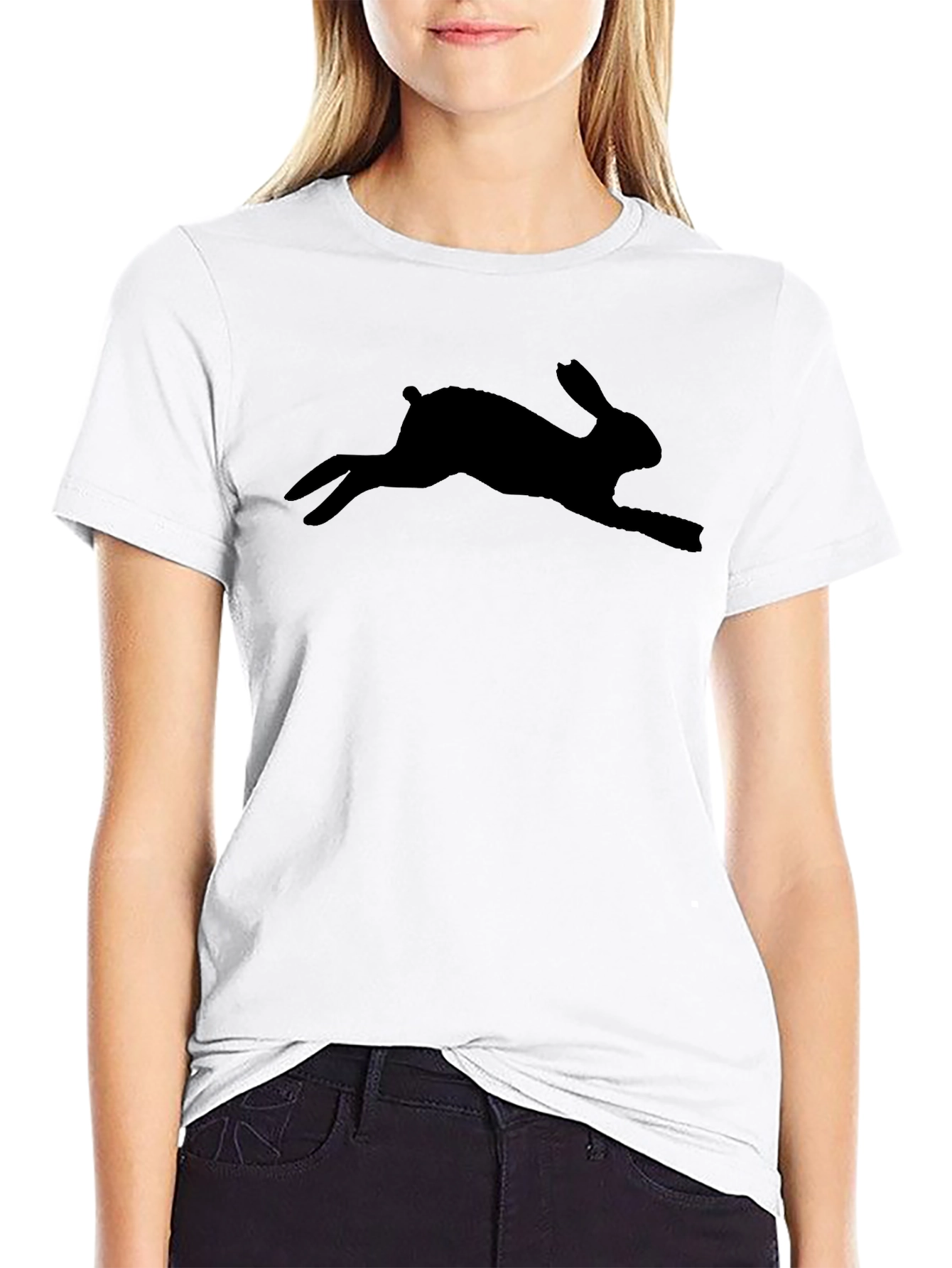Black Rabbit Graphic Tee - Casual Comfort