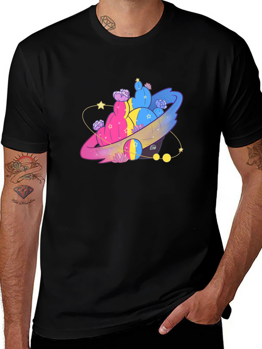Cactus Planet Black Graphic Tee