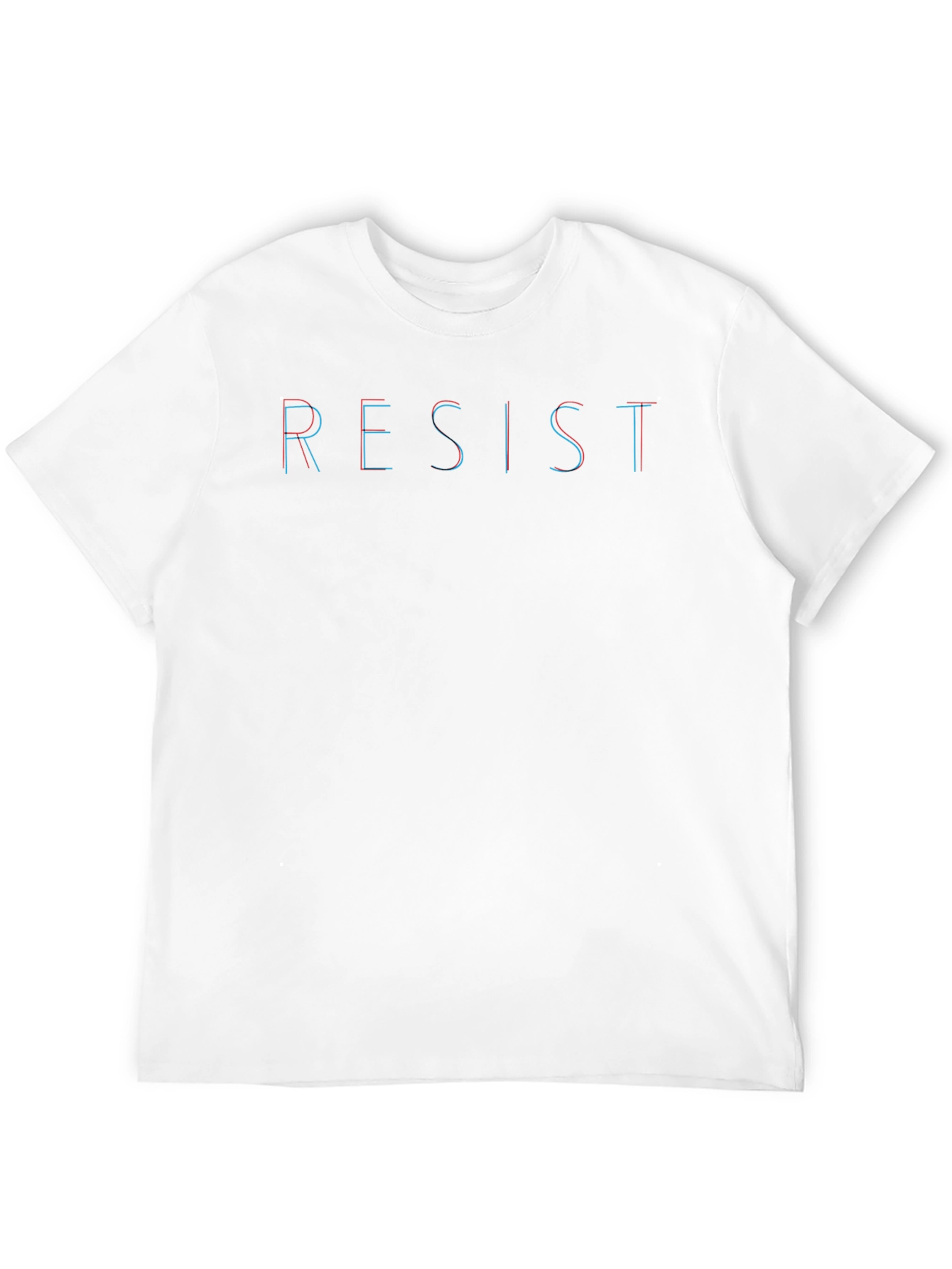 Resist Graphic Tee - Mens Black Crew Neck Shirt