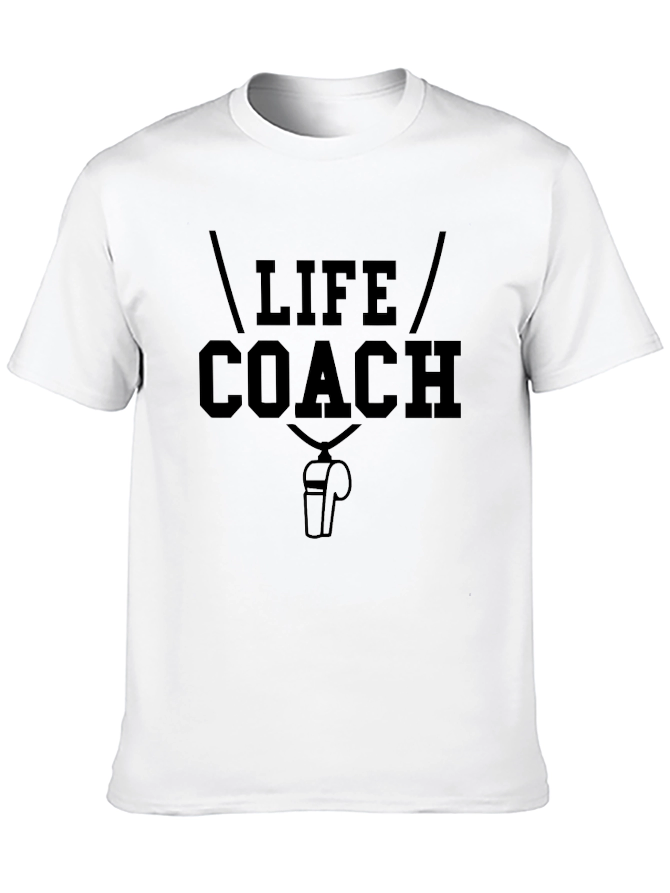 Life Coach Graphic T-Shirt - Black Crew Neck