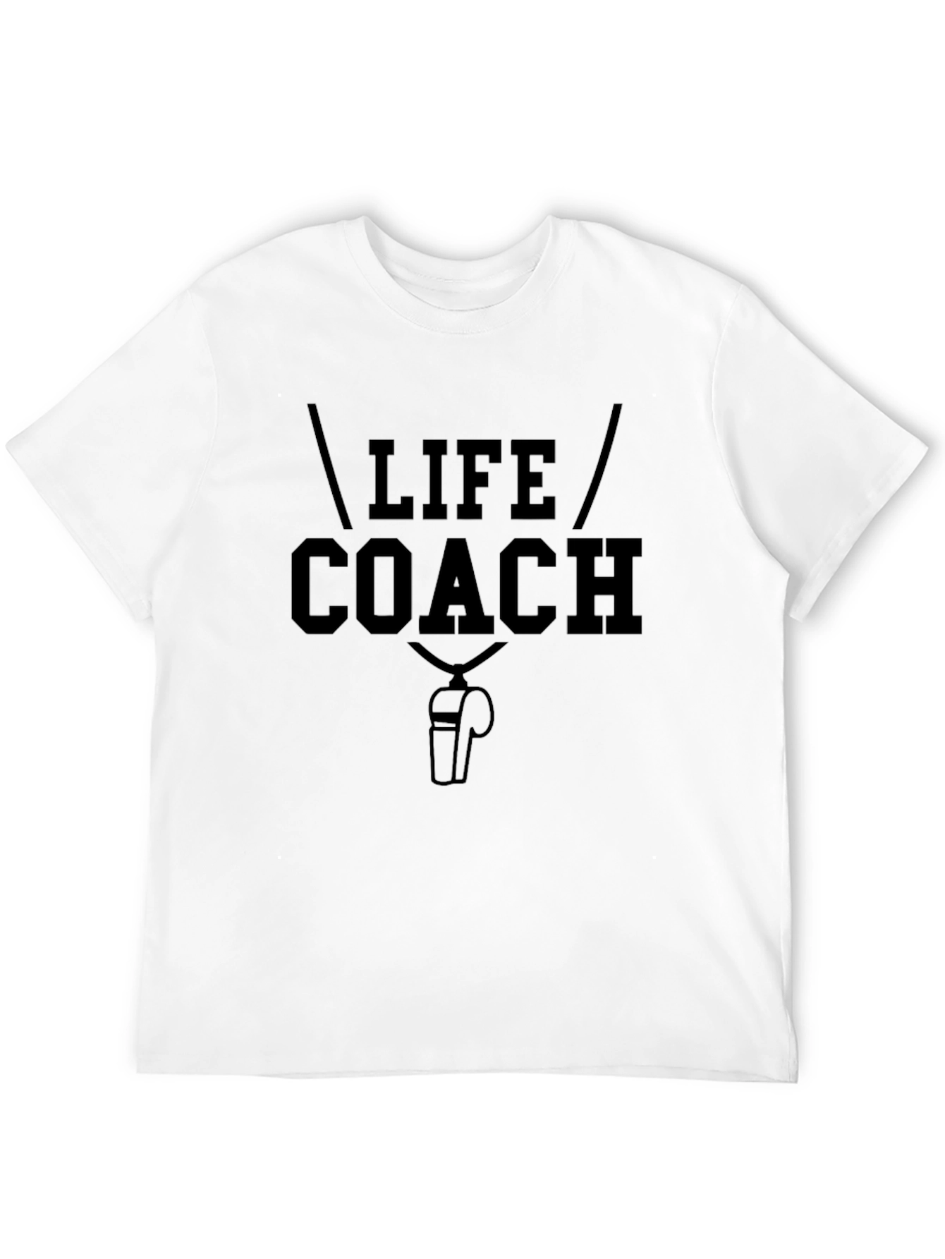 Life Coach Graphic T-Shirt - Black Crew Neck