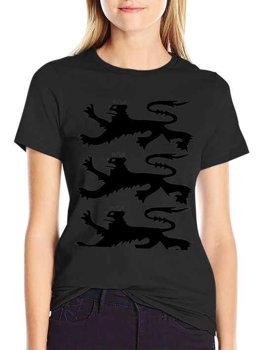Triple Lion Rampant Graphic Tee - Black
