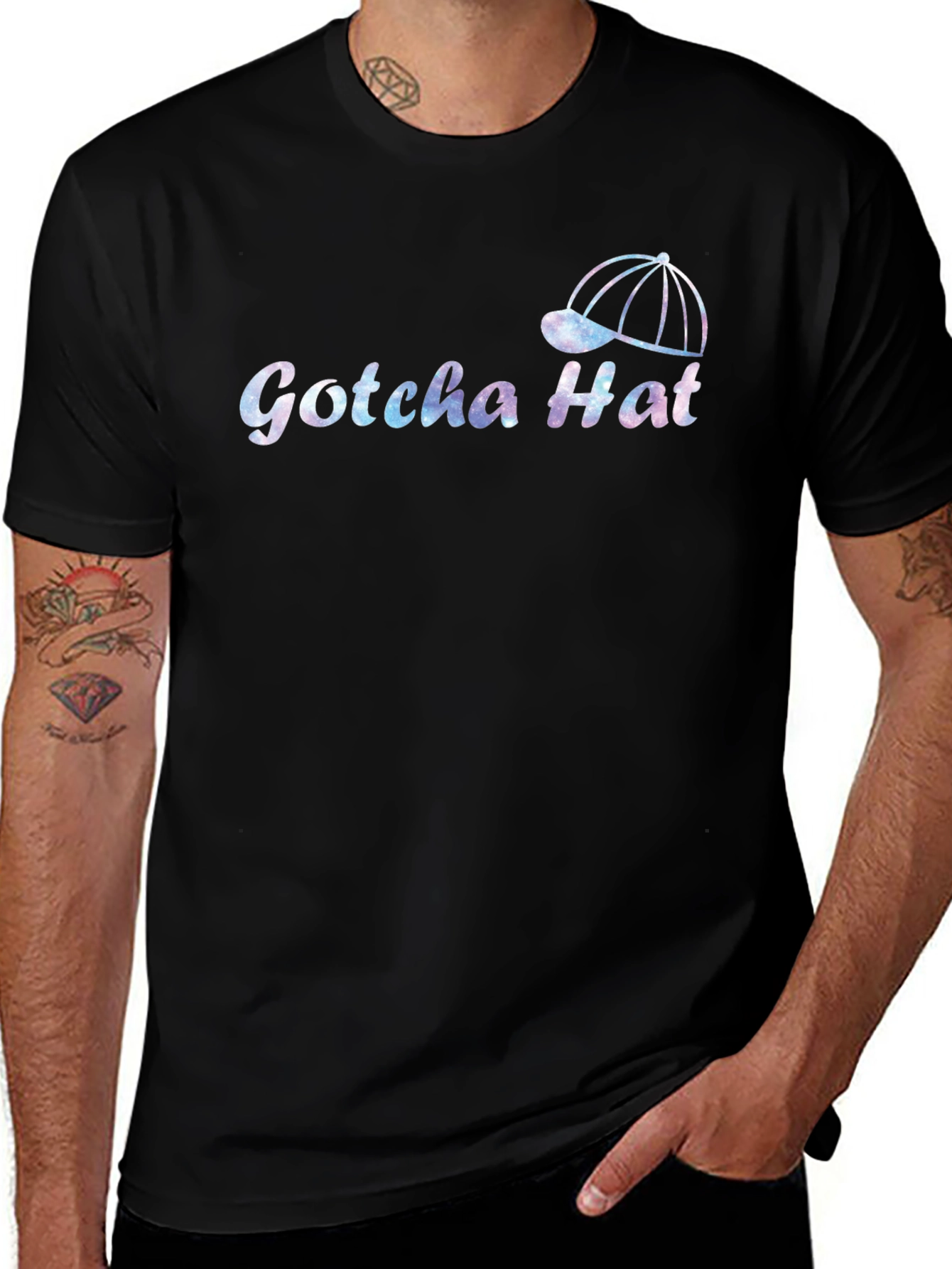 Gotcha Hat T-Shirt - Stylish Graphic Tee