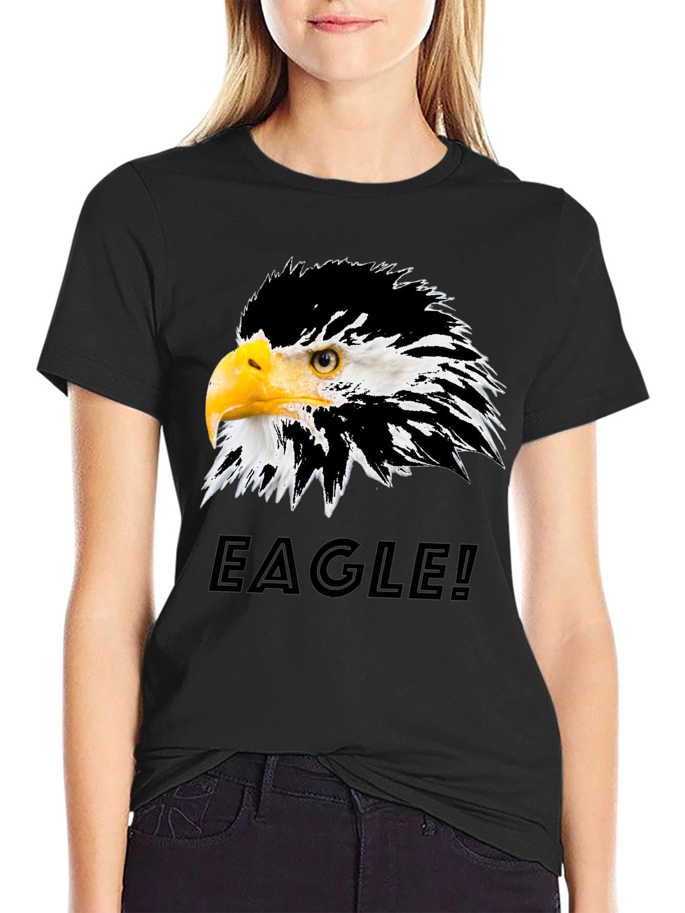 Eagle Graphic T-Shirt - Bold Bird of Prey Design