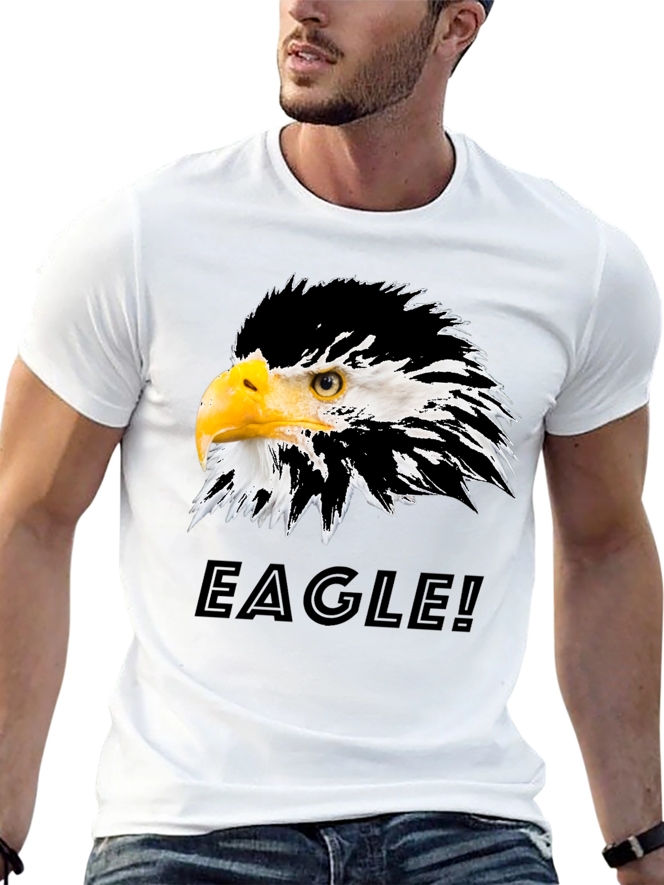 Eagle Graphic T-Shirt - Bold Bird of Prey Design