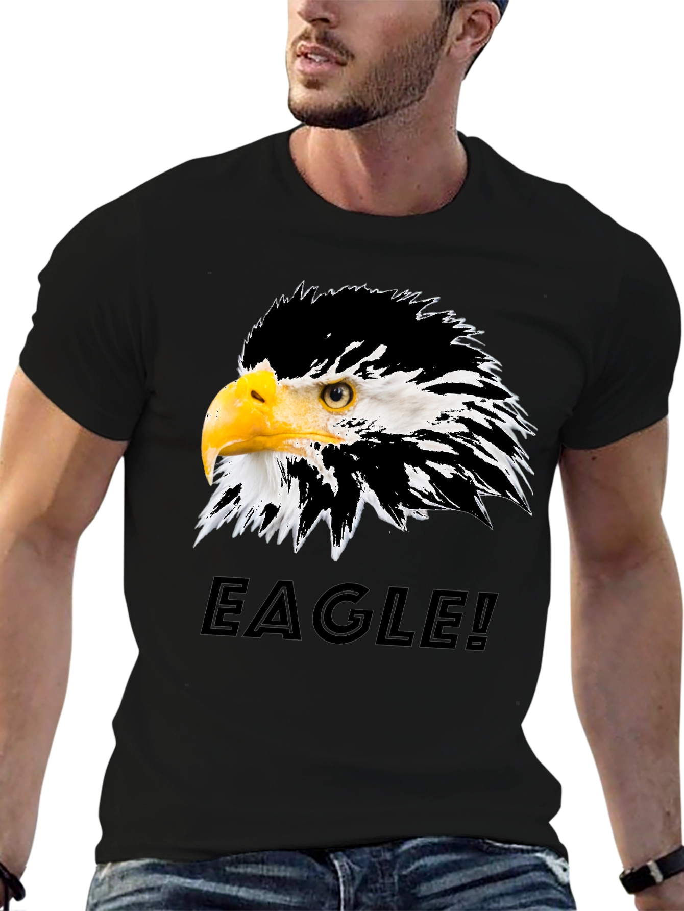 Eagle Graphic T-Shirt - Bold Bird of Prey Design